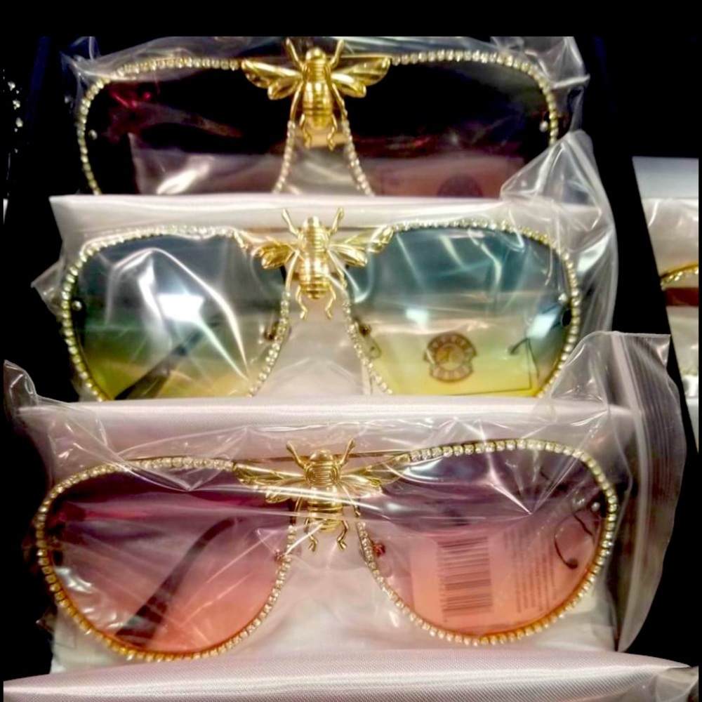 COPY - Rhinestone Bee Sunglasses